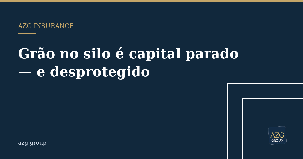 Capa do artigo: Grão no silo é capital parado — e desprotegido